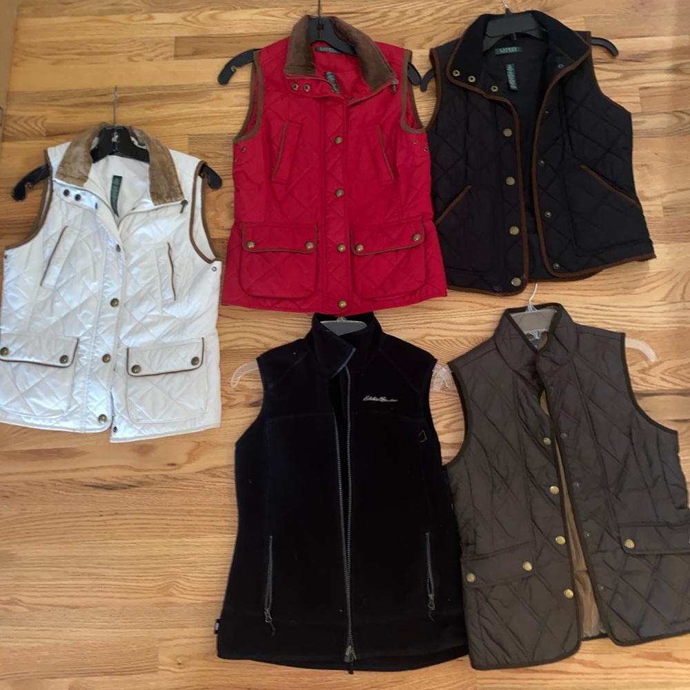 Ralph Lauren and Eddie Bauer vest bundle